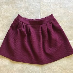 Candie's maroon zip up skirt SZ 5